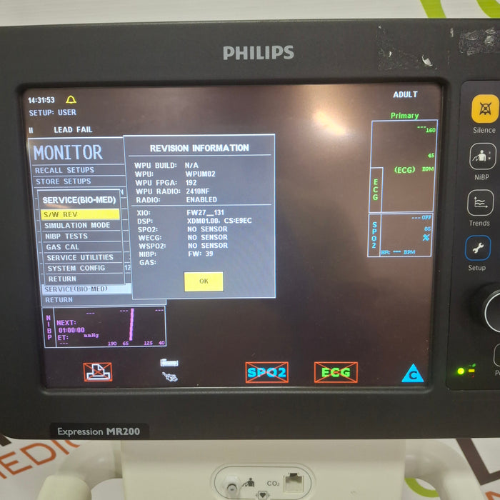 Philips Expression MR200 MR Patient Monitor