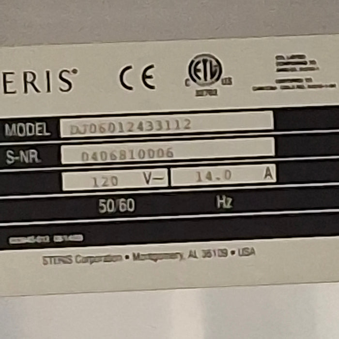 Steris Model DJ060124331 Dual Compartment Warming Cabinet