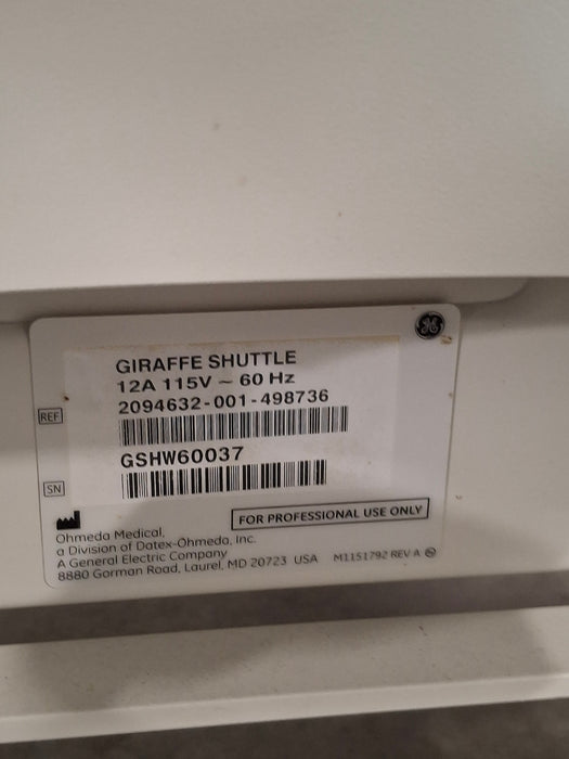 GE Healthcare M1143651 Giraffe Shuttle
