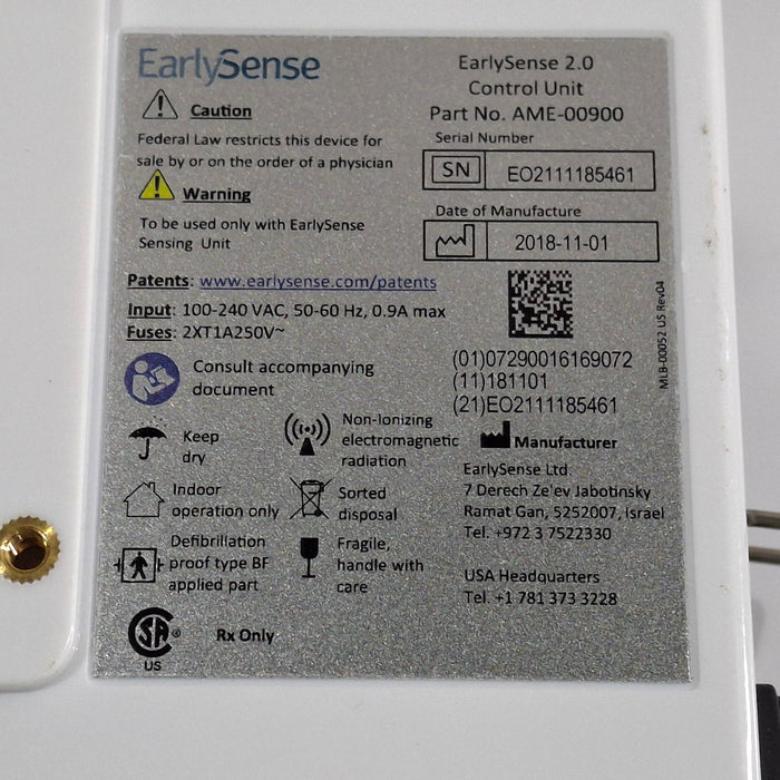 EarlySense Ltd. EarlySense 2.0 Control Unit