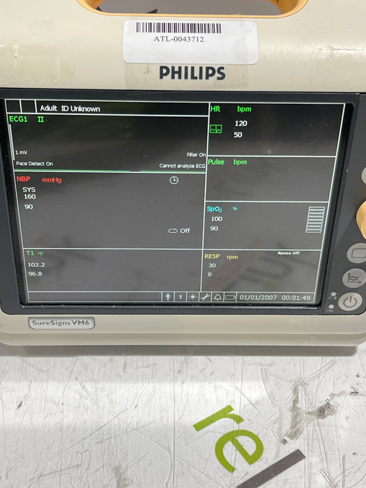 Philips SureSigns VM6 Vital Signs Monitor