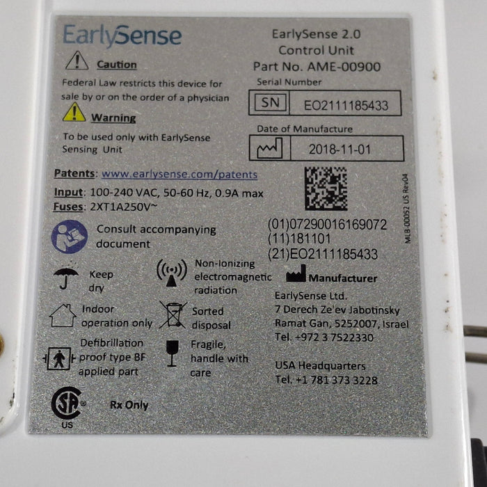 EarlySense Ltd. EarlySense 2.0 Control Unit
