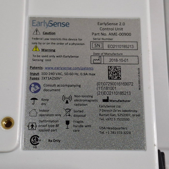 EarlySense Ltd. EarlySense 2.0 Control Unit
