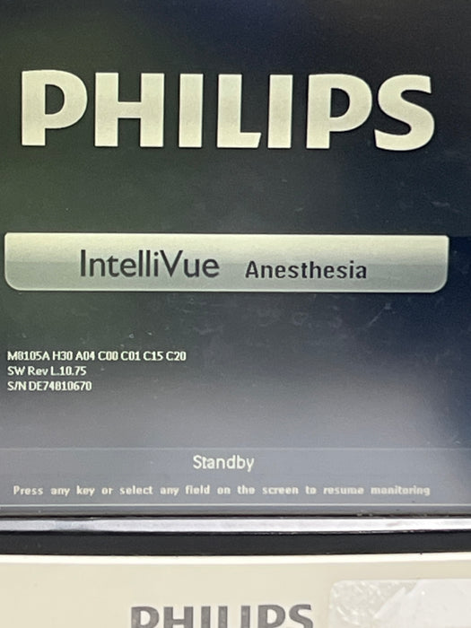Philips IntelliVue MP5 Anesthesia SpO2, ECG, NIBP, IBP, Temp Patient Monitor