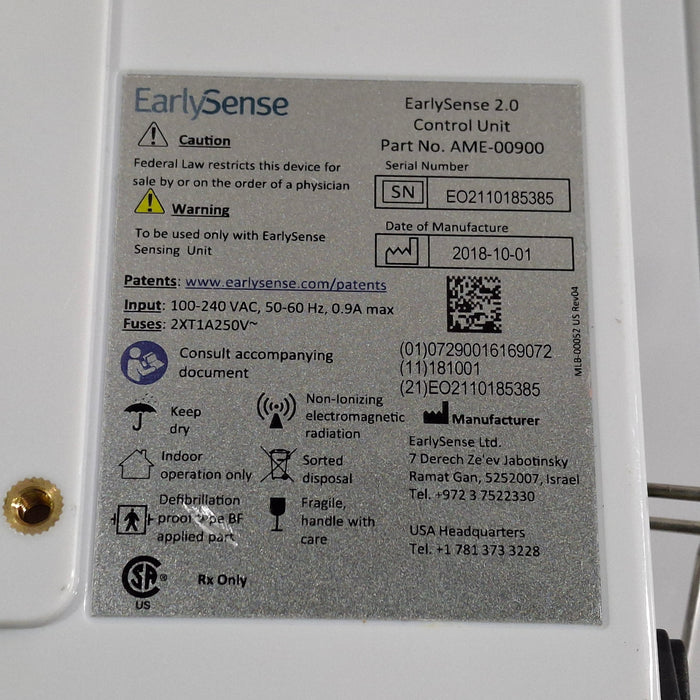 EarlySense Ltd. EarlySense 2.0 Control Unit