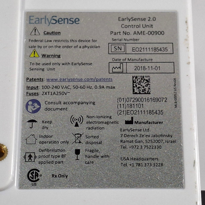 EarlySense Ltd. EarlySense 2.0 Control Unit