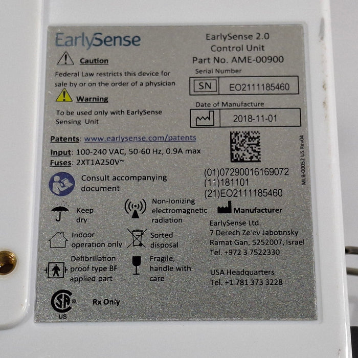 EarlySense Ltd. EarlySense 2.0 Control Unit