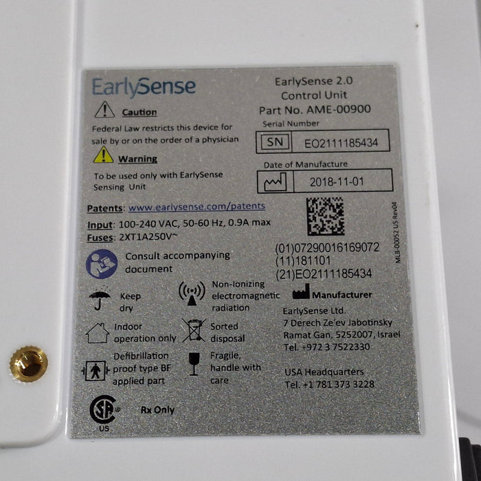 EarlySense Ltd. EarlySense 2.0 Control Unit