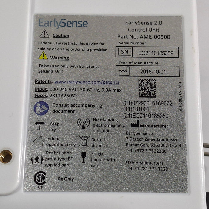 EarlySense Ltd. EarlySense 2.0 Control Unit