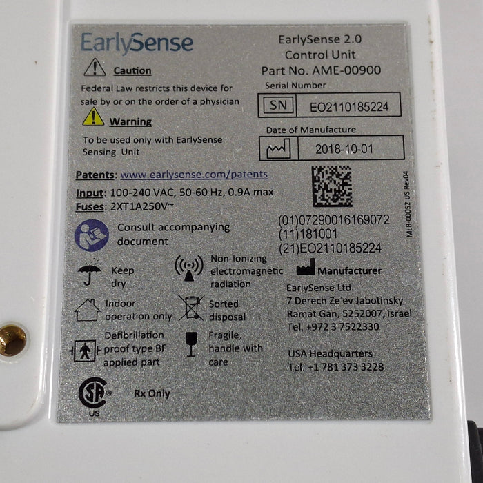 EarlySense Ltd. EarlySense 2.0 Control Unit