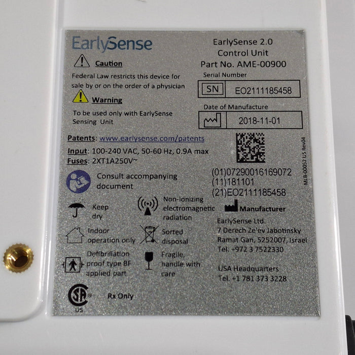 EarlySense Ltd. EarlySense 2.0 Control Unit