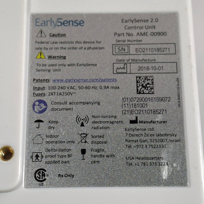 EarlySense Ltd. EarlySense 2.0 Control Unit