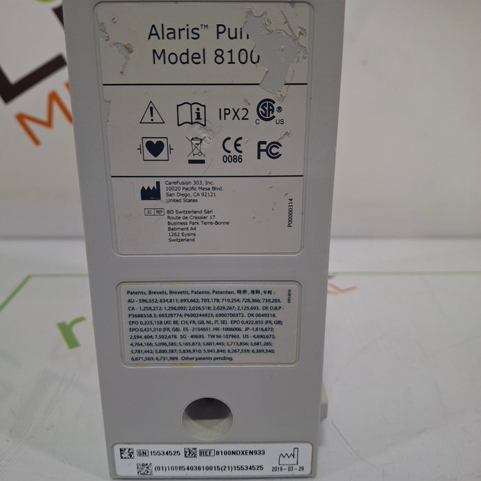 CareFusion Alaris 8100 LVP Infusion Pump Module
