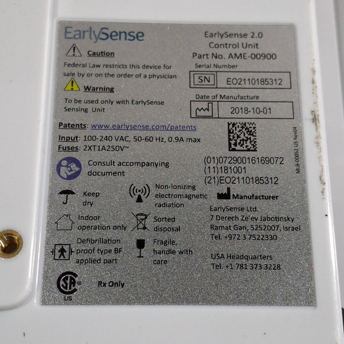 EarlySense Ltd. EarlySense 2.0 Control Unit