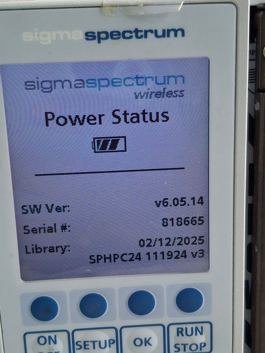 Baxter Sigma Spectrum 6.05.14 with A/B/G/N Battery Infusion Pump