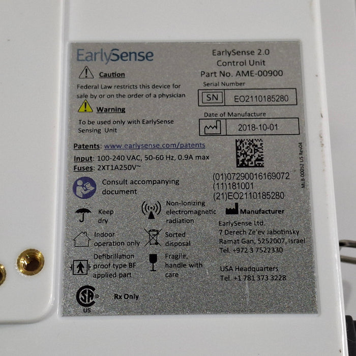 EarlySense Ltd. EarlySense 2.0 Control Unit