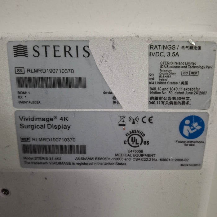 Steris VividImage 4K 31" Surgical Display Monitor