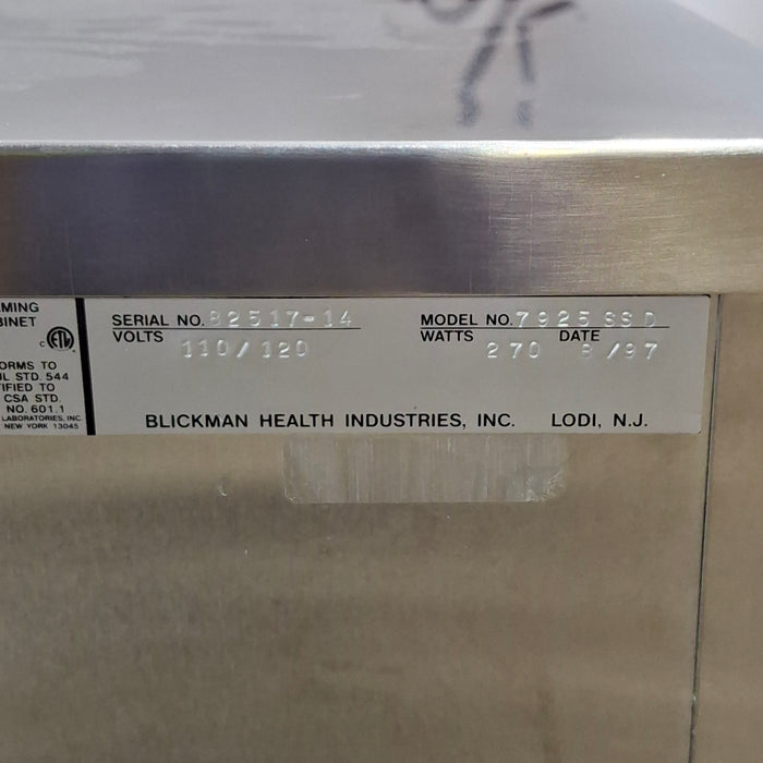 Blickman 7925 SSD Warming Cabinet