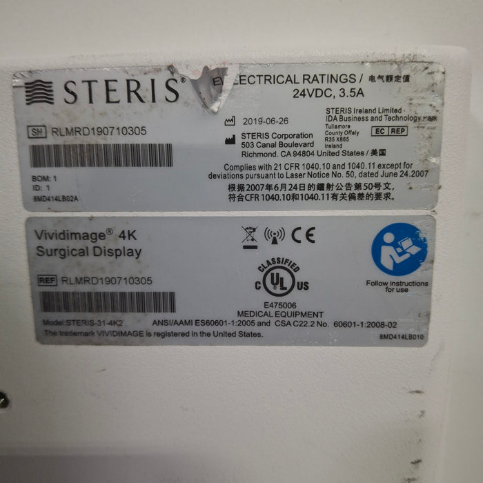 Steris VividImage 4K 31" Surgical Display Monitor