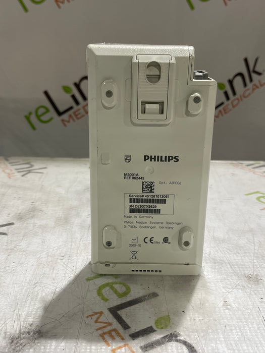 Philips M3001A-A01C06 Fast SpO2, NIBP, ECG, Temp, IBP MMS Module