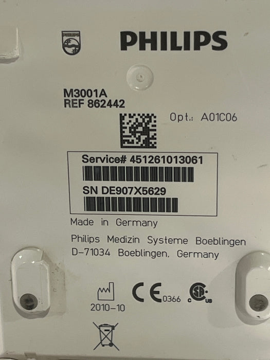 Philips M3001A-A01C06 Fast SpO2, NIBP, ECG, Temp, IBP MMS Module