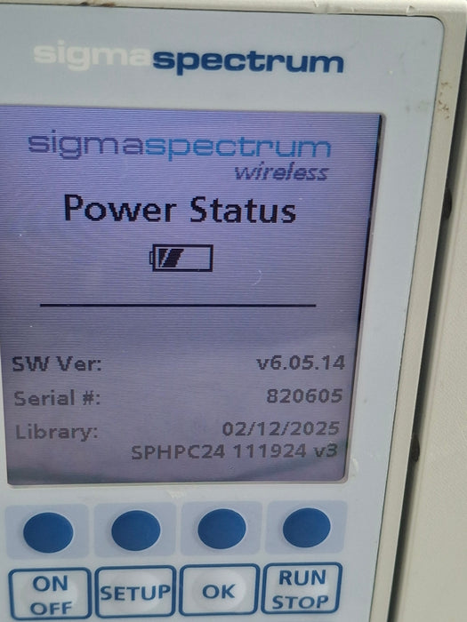 Baxter Sigma Spectrum 6.05.14 with A/B/G/N Battery Infusion Pump