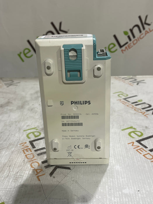Philips M3001A-A01C06 Fast SpO2, NIBP, ECG, Temp, IBP MMS Module
