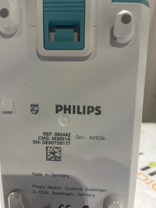 Philips M3001A-A01C06 Fast SpO2, NIBP, ECG, Temp, IBP MMS Module