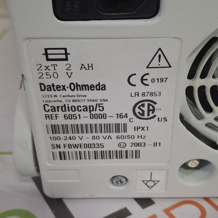 Datex-Ohmeda Cardiocap 5 Anesthesia Monitor