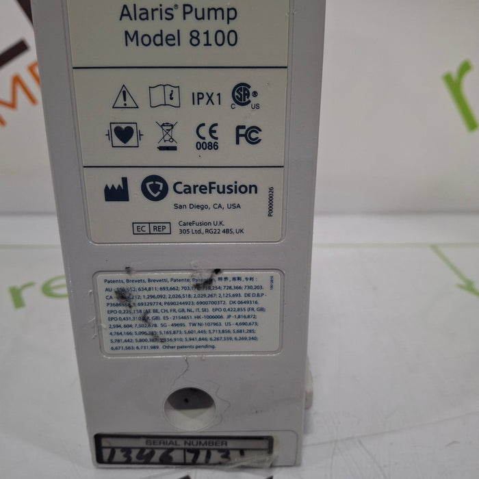 CareFusion Alaris 8100 LVP Infusion Pump Module