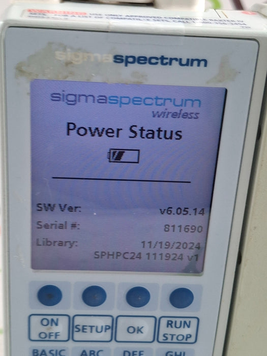 Baxter Sigma Spectrum 6.05.14 with A/B/G/N Battery Infusion Pump