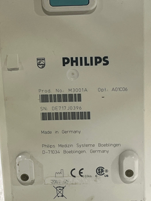 Philips M3001A-A01C06 Fast SpO2, NIBP, ECG, Temp, IBP MMS Module