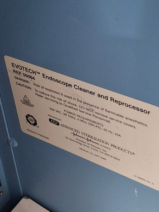 Johnson & Johnson Evotech Endoscope Cleaner