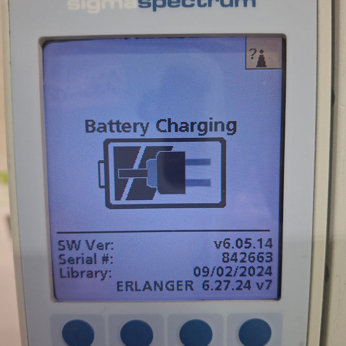 Baxter Sigma Spectrum 6.05.14 without Battery Infusion Pump