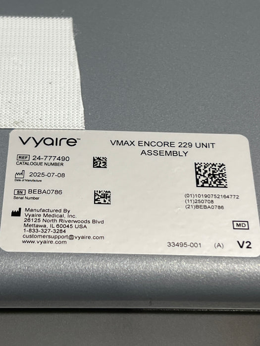 Viasys Healthcare Vmax Encore 229 Pumonary Analyzer