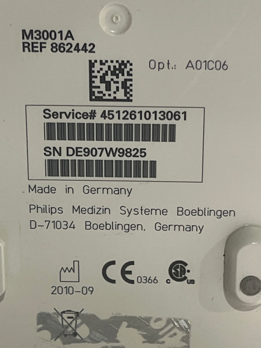 Philips M3001A-A01C06 Fast SpO2, NIBP, ECG, Temp, IBP MMS Module