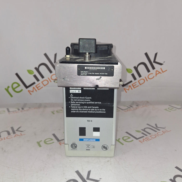 Datex-Ohmeda Tec 6 Plus Desflurane Vaporizer