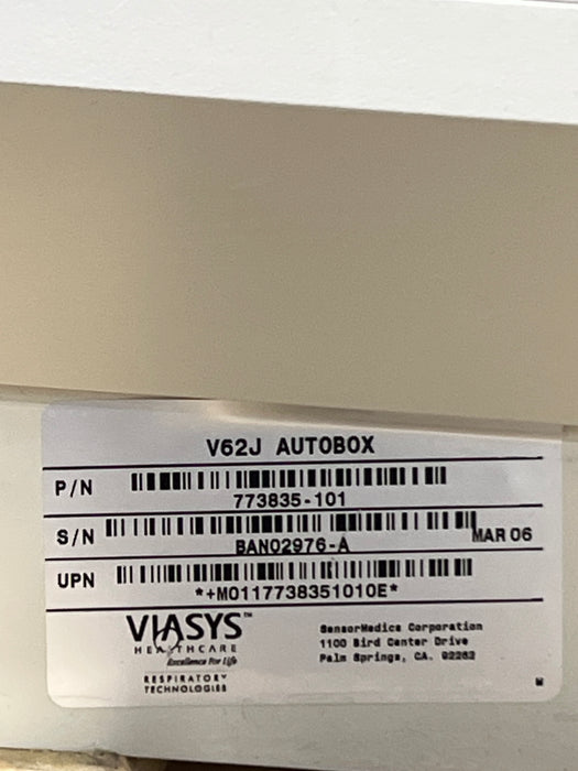 SensorMedics VMax V62J Plethysmograph