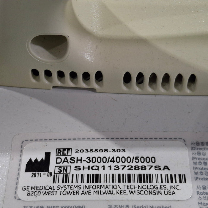GE Healthcare Dash 5000 - GE/Nellcor SpO2 Patient Monitor