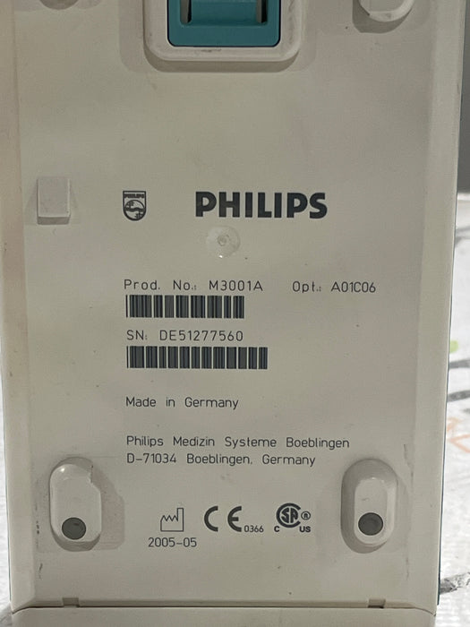 Philips M3001A-A01C06 Fast SpO2, NIBP, ECG, Temp, IBP MMS Module