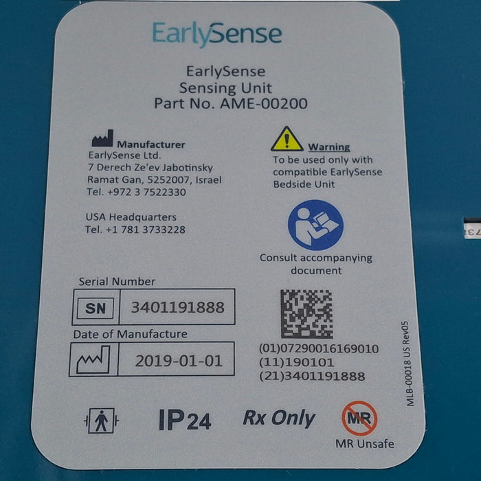 EarlySense Ltd. EarlySense Sensing Unit