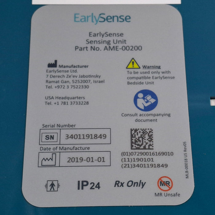 EarlySense Ltd. EarlySense Sensing Unit