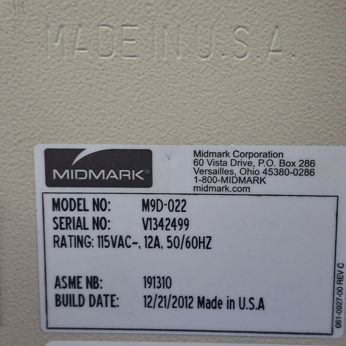 Midmark M9D Autoclave Sterilizer