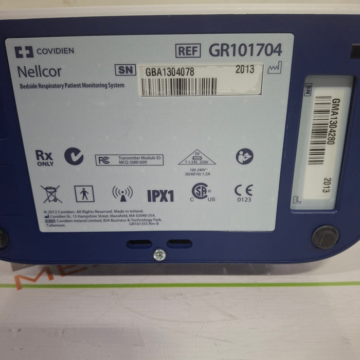 Covidien GR101704 Bedside Respiratory Patient Monitoring System