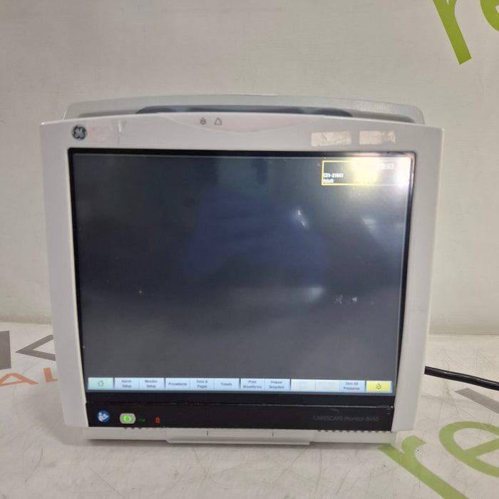GE Healthcare Carescape B450 Critical Care Patient Monitor