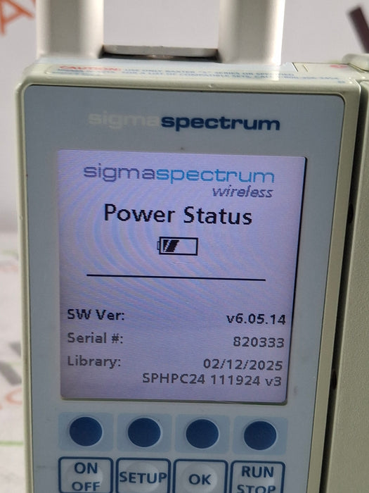 Baxter Sigma Spectrum 6.05.14 with A/B/G/N Battery Infusion Pump