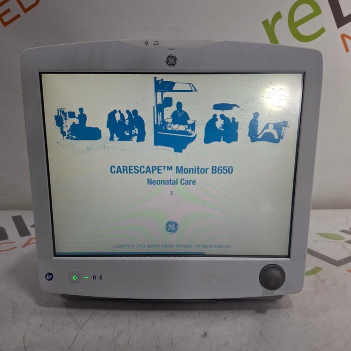 GE Healthcare Carescape B650 Neonatal Care Patient Monitor