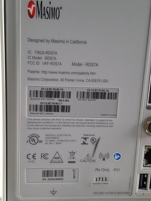 Masimo Root Monitor w/ Radical 7