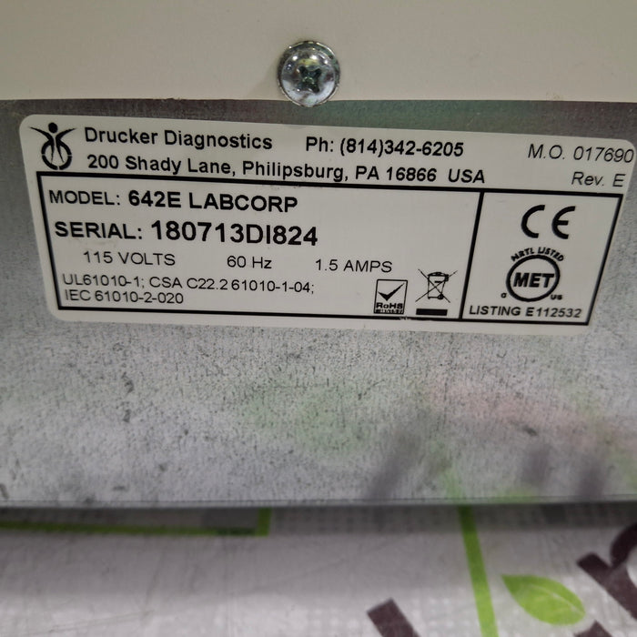 Drucker Diagnostics LabCorp 642E Centrifuge