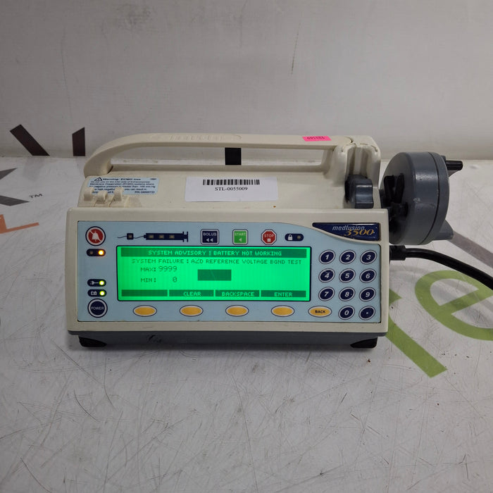 Smiths Medical Medfusion 3500 Version 5 Syringe Infusion Pump